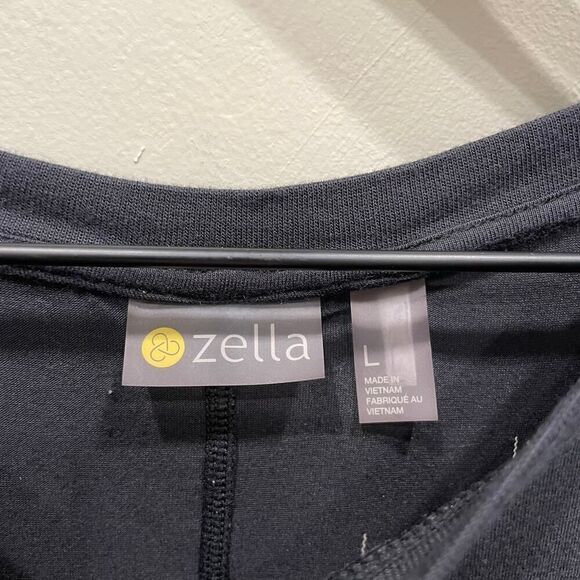 Zella Women's Black Twisted Hem Long Sleeve Top - Size: Large - Picture 3 of 6